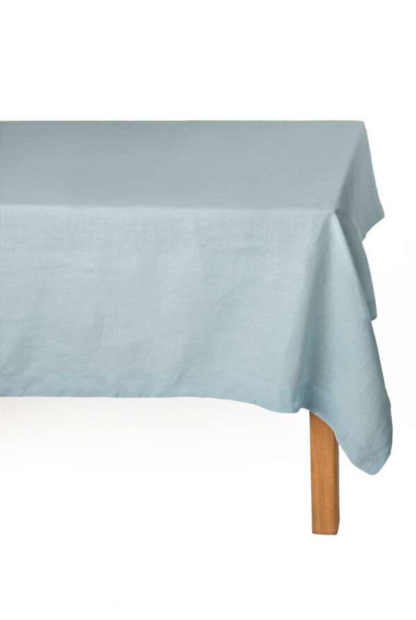 Sky Blue linen tablecloth