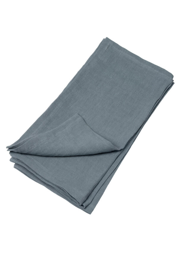 Dark Grey linen napkin set of 4