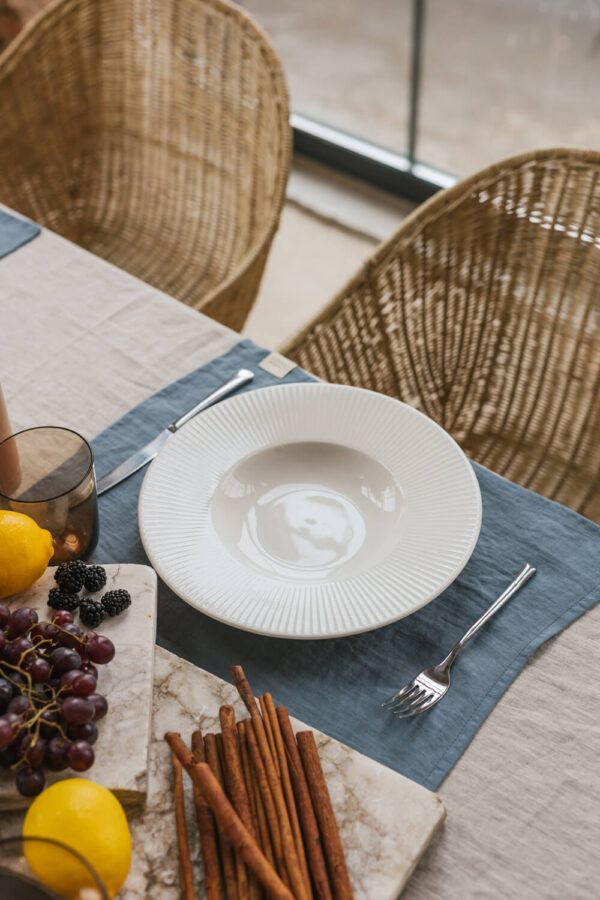 Dark Grey linen placemat (3)