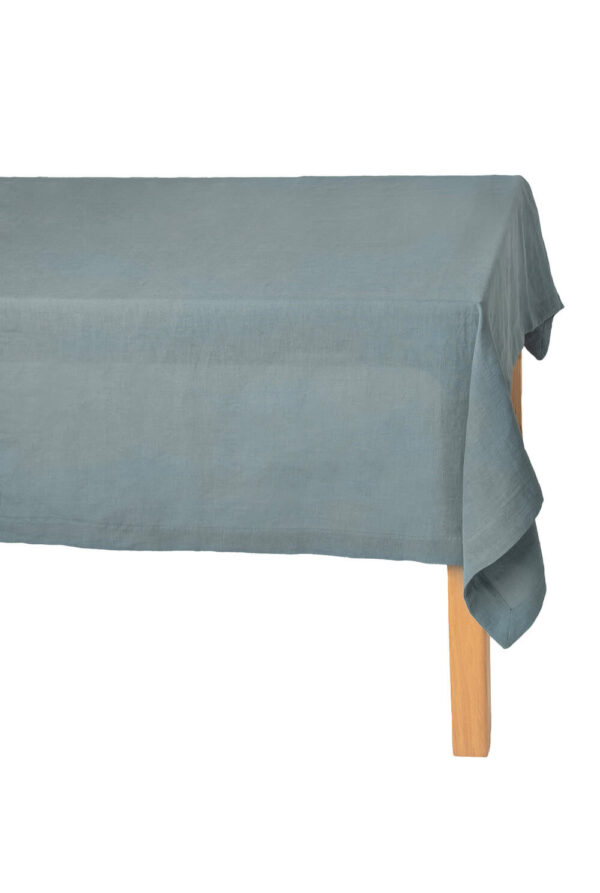 Dark Grey linen tablecloth