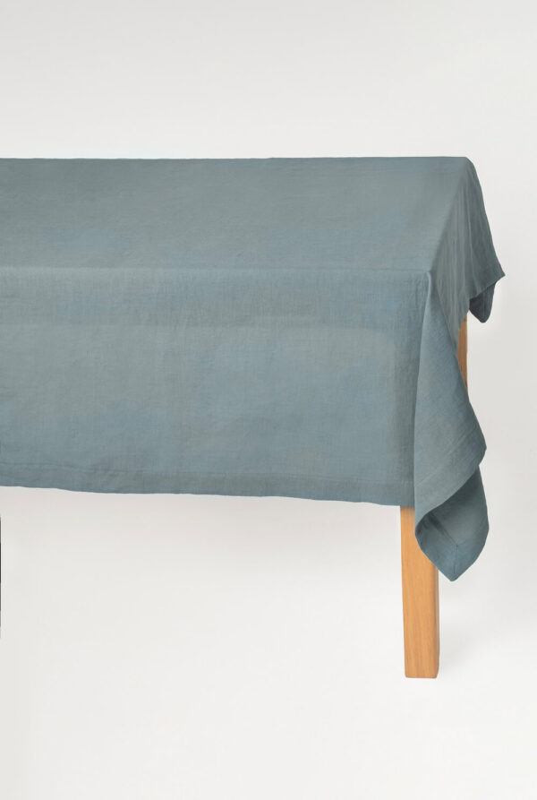 Dark Grey linen tablecloth