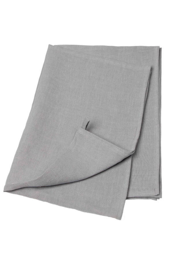 Light Grey linen kitchen towel set of 2