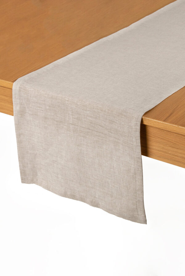 Natural Melange Linen Table Runner