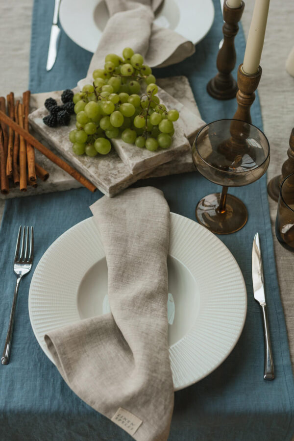 Natural Melange linen napkin set of 4 (3)