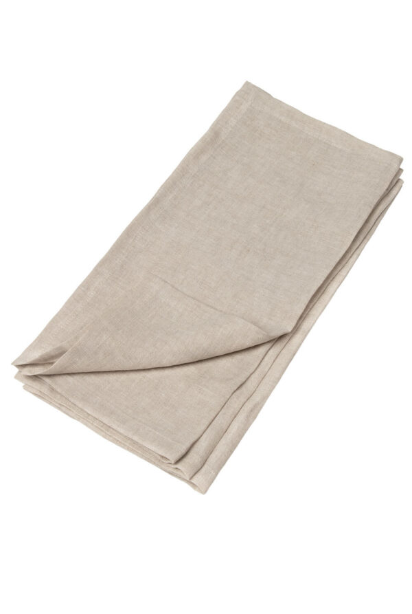 Natural Melange linen napkin set of 4