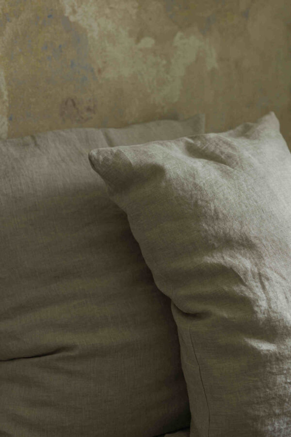 Natural Melange linen pillowcase (2)