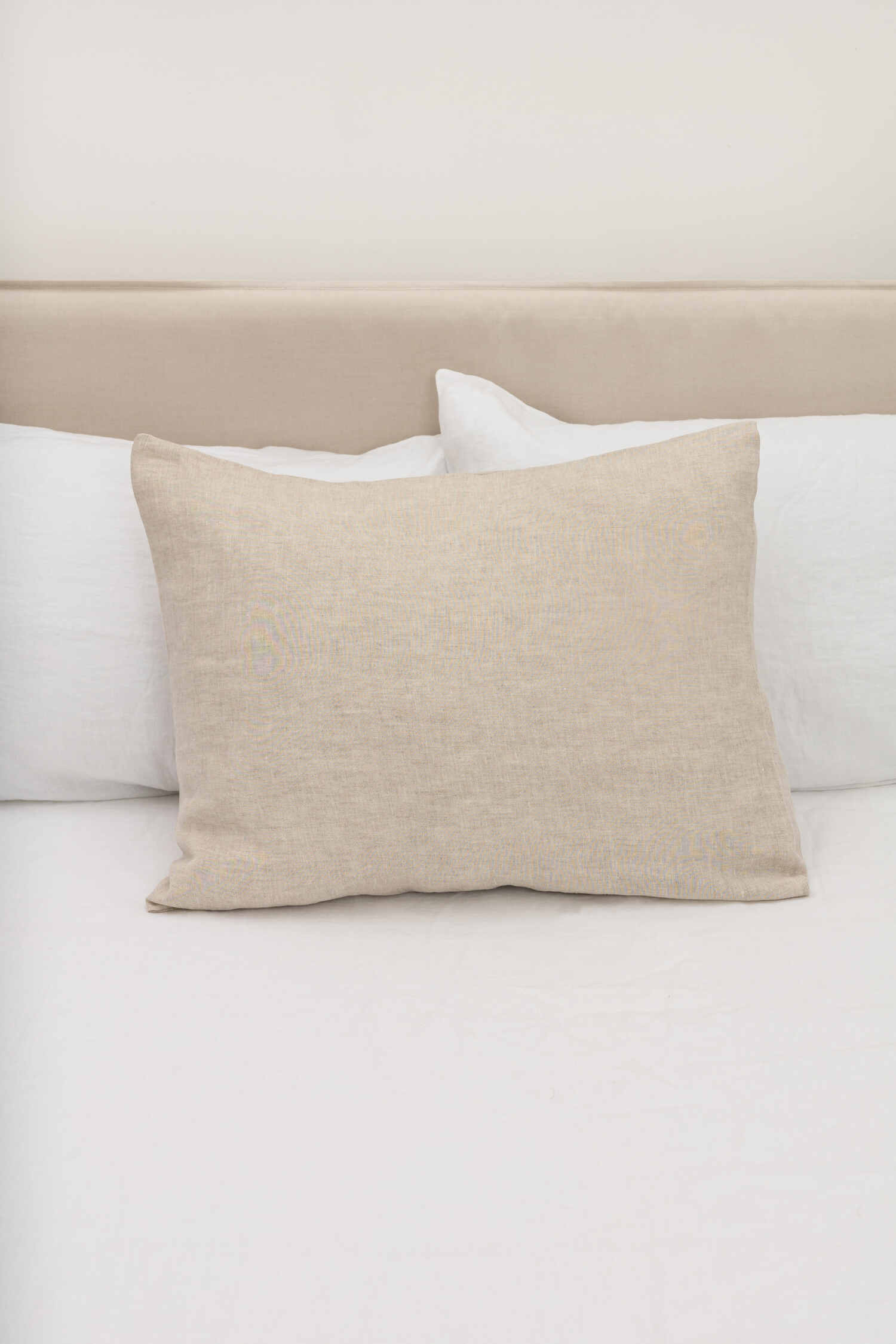 Natural Melange linen pillowcase