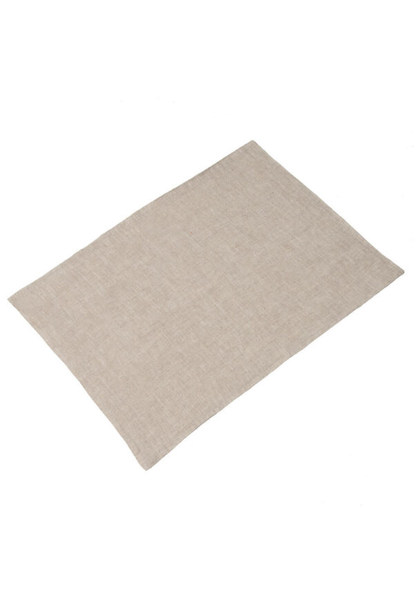 Natural Melange linen placemat