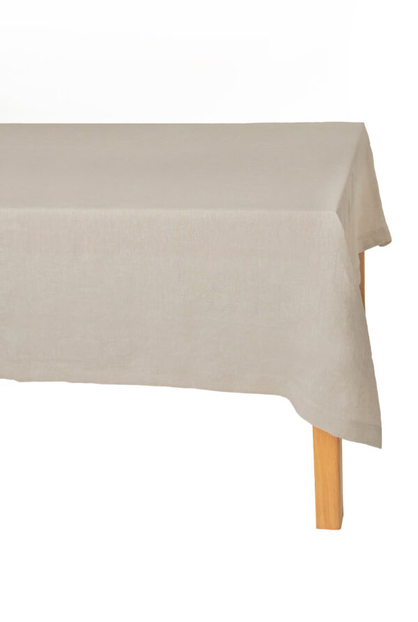 Natural Melange linen tablecloth