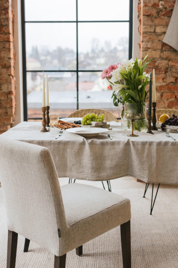 Natural Melange linen tablecloth (4)