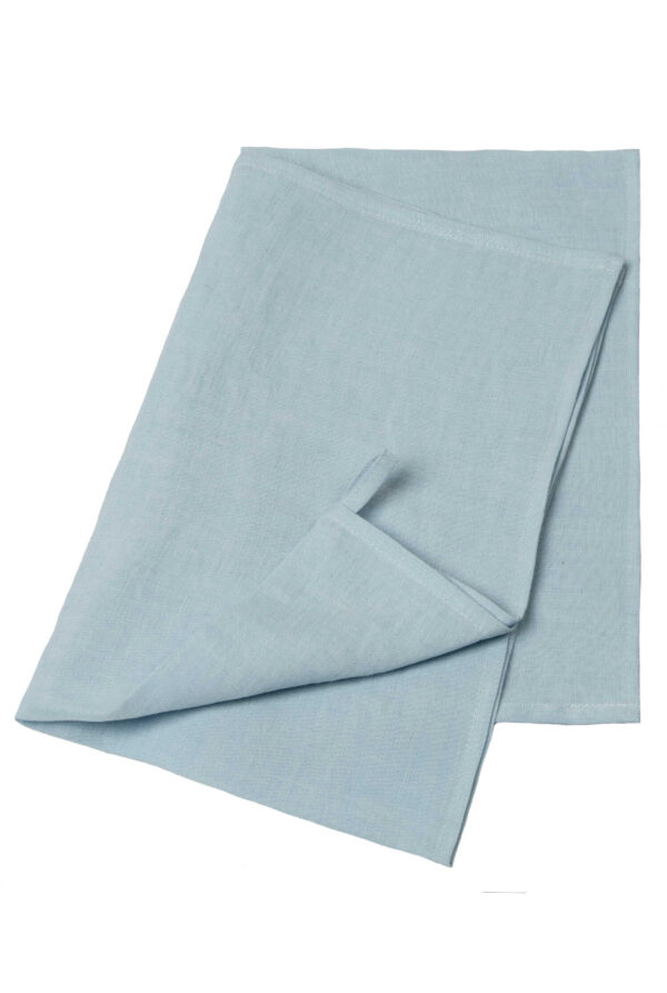 Sky Blue linen kitchen towel set of 2