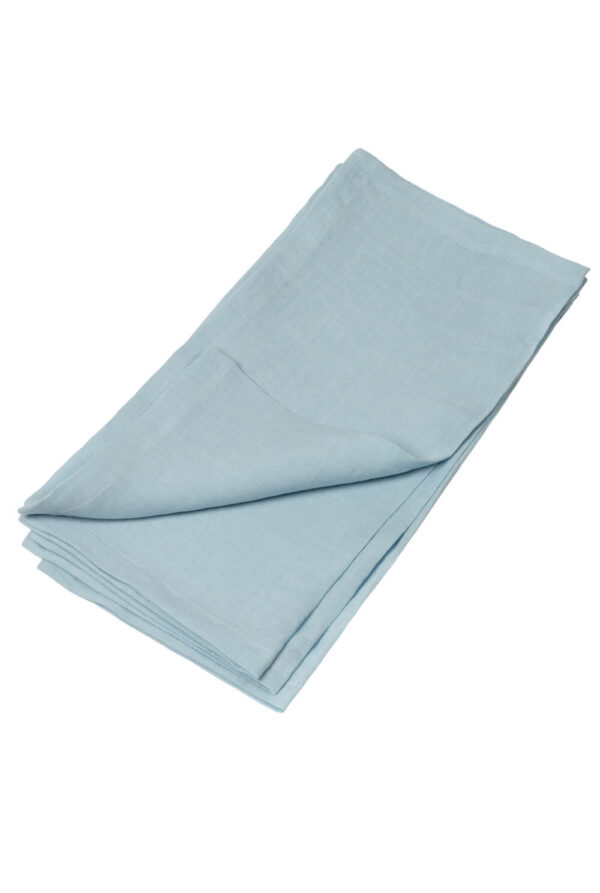 Sky Blue linen napkin set of 4