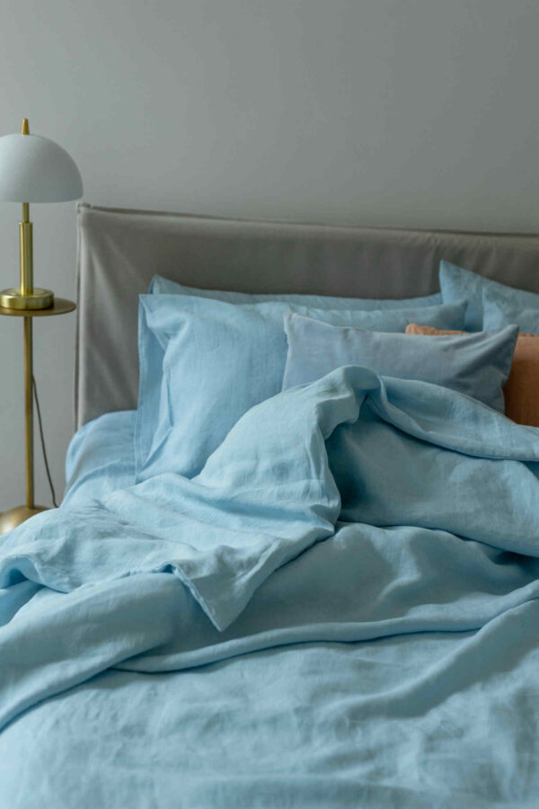 Sky Blue linen pillowcase (3)