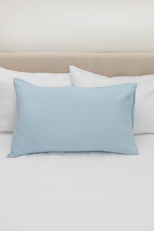 Sky Blue linen pillowcase