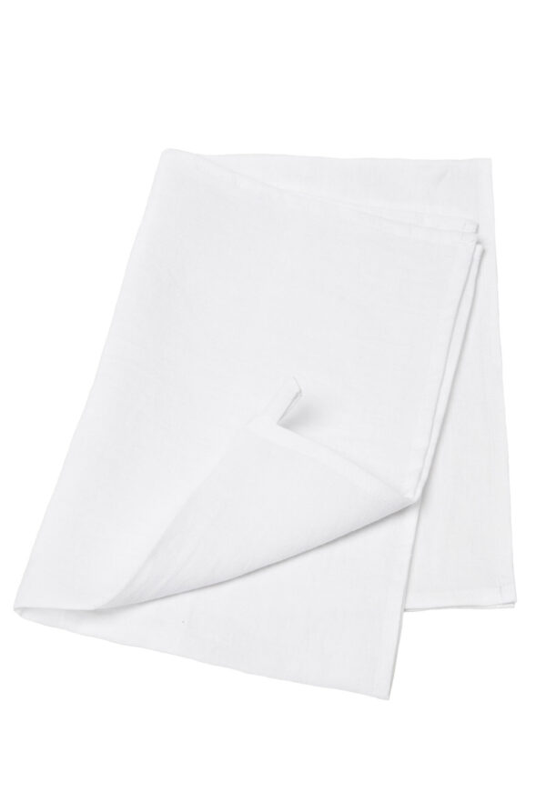 White linen kitchen towel set of 2