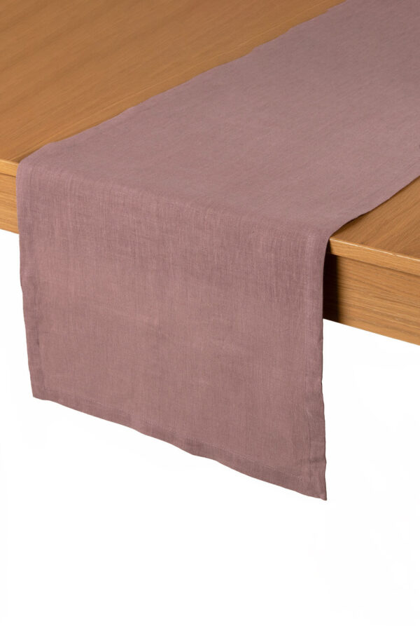 Woodrose Linen Table Runner