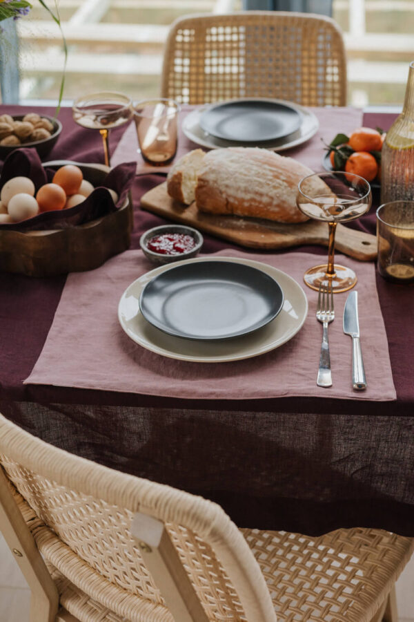 Woodrose linen placemat (3)